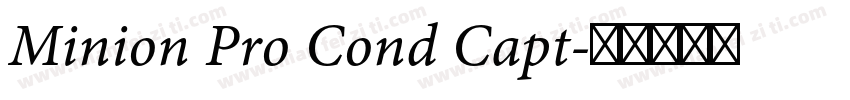 Minion Pro Cond Capt字体转换